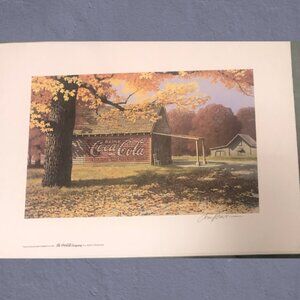 New Signed Jim Harrison Print (1997 Coca-Cola in Sept.)